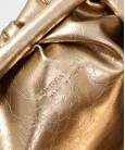 Сумка Bottega Veneta Pouch Gold Metallic Clutch